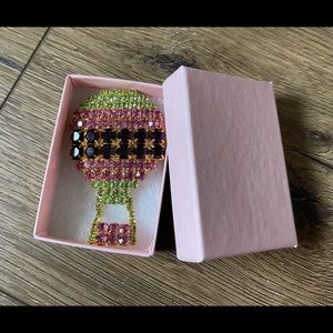 Gorgeous (NWOT) Multi-Colored Rhinestone Hot Air Balloon Brooch